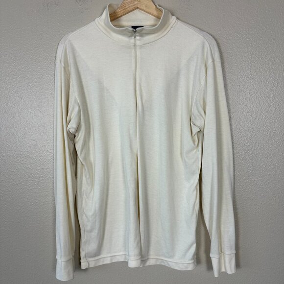 Patagonia Capilene Quarter Zip Pullover Top Cream Size XL - Picture 3 of 5